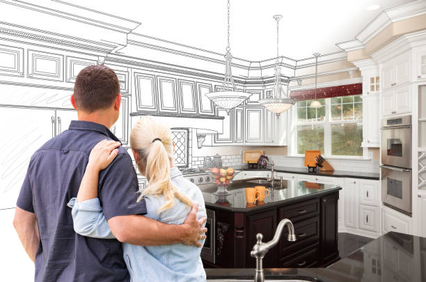 Professional Kitchen Island Installation technician working in Levittown, PA